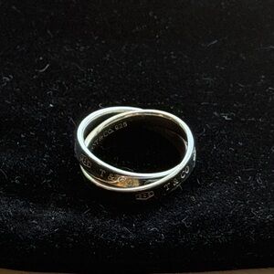 Sterling Silver Interlocking Tiffany & Co Ring